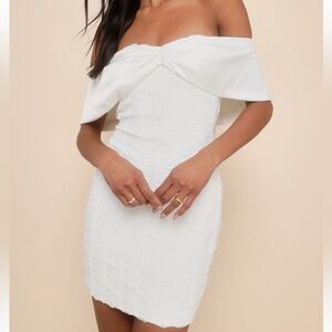 Lulu's Strapless White Dress